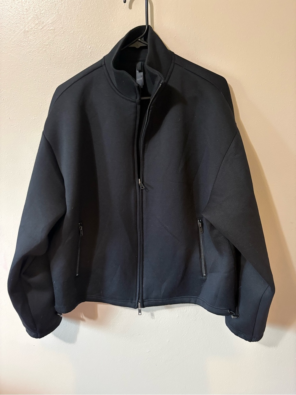 SKIMS Neoprene Outerwear Oversized Mock Neck Jacket women’s size XS in black